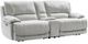 Steve Silver Co. Olsen 3-Piece Silver Dual-Power Reclining Set-3