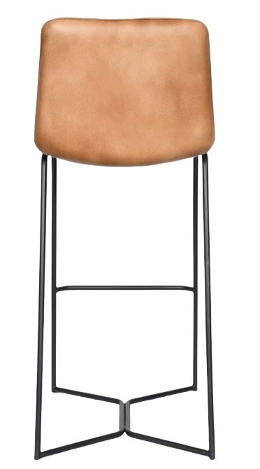 Home Trends & Design Essex Morgan Black/Handwashed Taupe Bar Stool-2