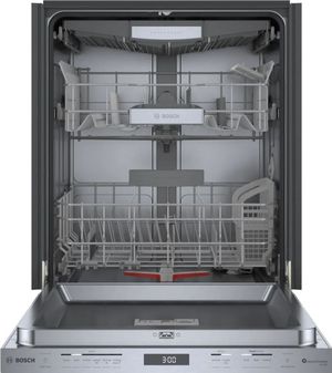 Bosch 800 Series 24 inch White Top Control Built-In Dishwasher