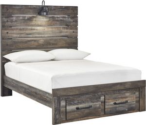 Signature Design by Ashley® Drystan Brown Rustic Full Storage Panel Bed