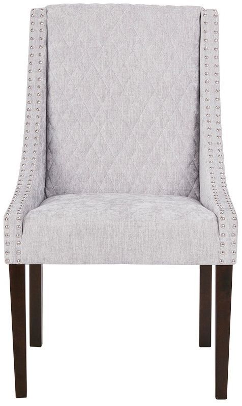Olliix by Madison Park Gray/Silver Set of 2 Sophia Dining Chairs-1