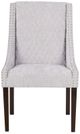 Olliix by Madison Park Gray/Silver Set of 2 Sophia Dining Chairs-1