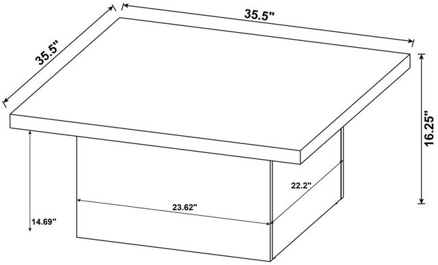 Coaster® Devar 3-Piece Distressed Pine Coffee End Table Set-2