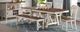 American Wholesale Furniture Laurel Manor II Cherry/White Dining Bench-1