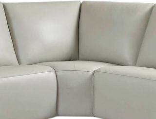 Bassett® Furniture Everett Gray Leather Corner Chair