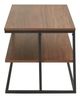 Olliix by 510 Design Monarch Dark Coffee/Black 42" Rectangle Coffee Table-2