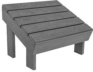 C R Plastics Modern Slate Grey Footstool-0