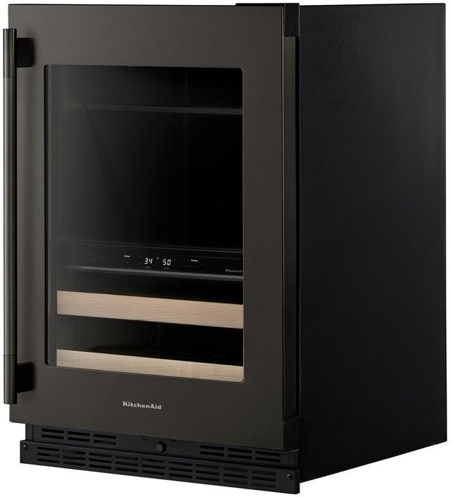 KitchenAid® 24" 4.8 Cu. Ft. Black Ore Undercounter Beverage Centre-3