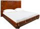 Furniture Classics Gentlemen's Dark Brown King Panel Bed-0