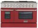 Kucht Professional KNG Series 48" Stainless Steel Pro Style Liquid Propane Gas Range with Red Door-1