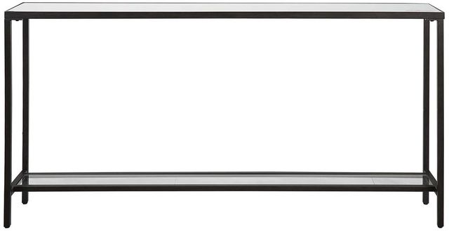 Uttermost® Hayley Glass Top Console Table with Black Frame-3