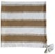 A & B Home Carson Brown/White Striped Throw Blanket-0