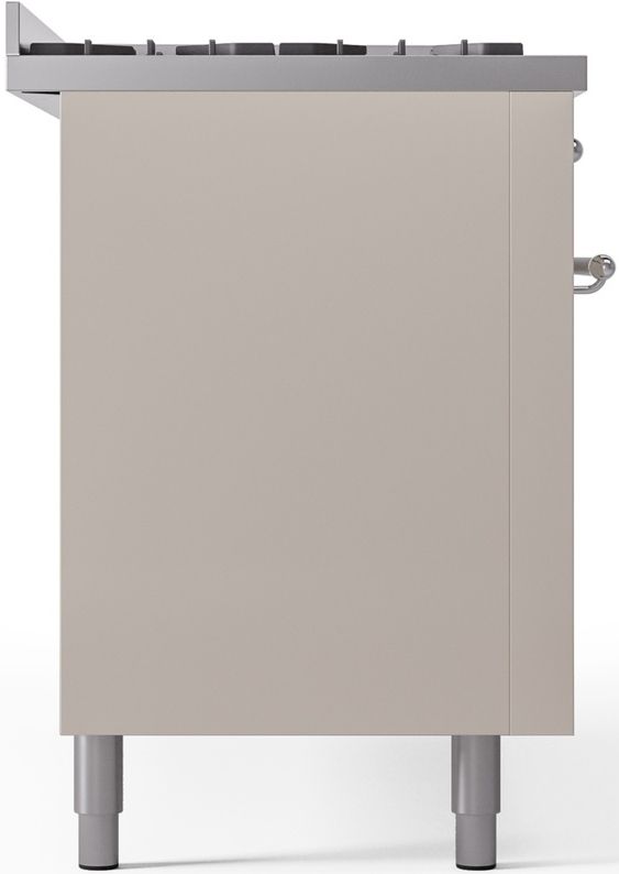 Ilve® Nostalgie II Series 60" Antique White Pro Style Dual Fuel Range-3