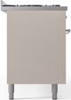 Ilve® Nostalgie II Series 60" Antique White Pro Style Dual Fuel Range-3