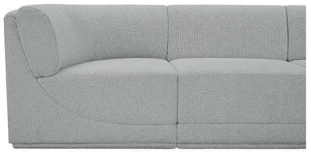 Meridian Furniture Ollie 3-Piece Gray Modular Sofa-2