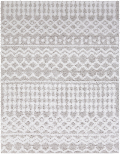 Surya Urban Shag Light Gray/White 8'x10' Area Rug-0