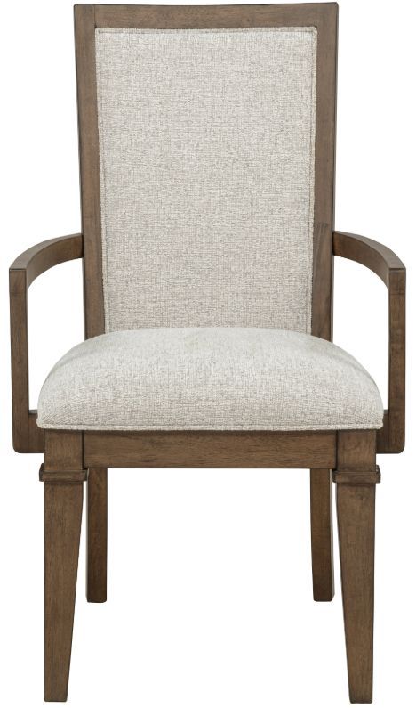 New Classic® Home Furnishings Mariana Gray/Vintage Mocha Upholstered Arm Chair-2