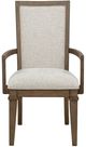 New Classic® Home Furnishings Mariana Gray/Vintage Mocha Upholstered Arm Chair-2