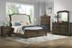 New Classic® Home Furnishings Lyndhrust Beige/Walnut Queen Storage Sleigh Bed-1