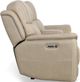 Flexsteel® Crew Pebble Power Reclining Loveseat with Console and Power Headrests and Lumbar-3