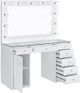Coaster® Percy White High Gloss Vanity Desk-1