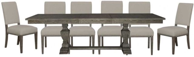 Liberty Furniture Westfield 7-Piece Havana Brown/Sand Optional Trestle Dining Set-0