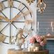 A & B Home Gustav Black/Gold Oversized Wall Clock-4