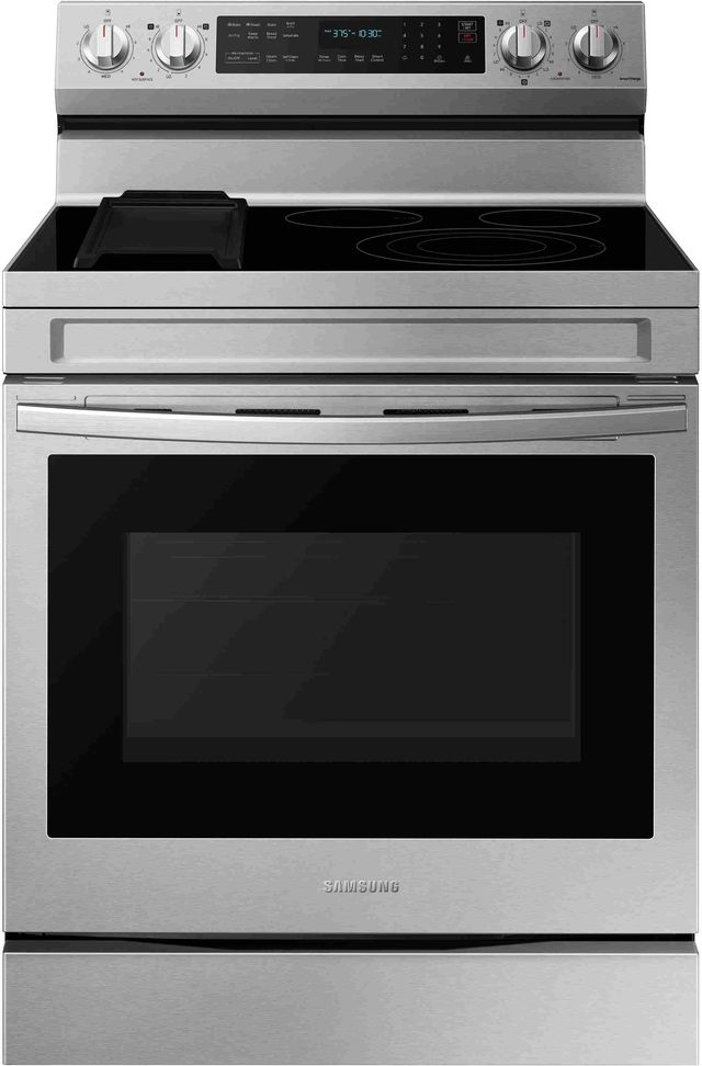 Samsung 30" Fingerprint Resistant Stainless Steel Smart Freestanding Electric Range-2