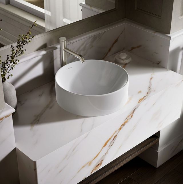 Kohler Vox® White 16.5" Round Vessel Bathroom Sink-2