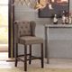 Olliix by Madison Park Light Blue Kellen Counter Stool-4