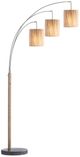 Crestview Collection Farrah Beige/Silver 3-Light Floor Lamp-2