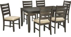 Signature Design by Ashley® Rokane 7-Piece Brown Dining Table Set