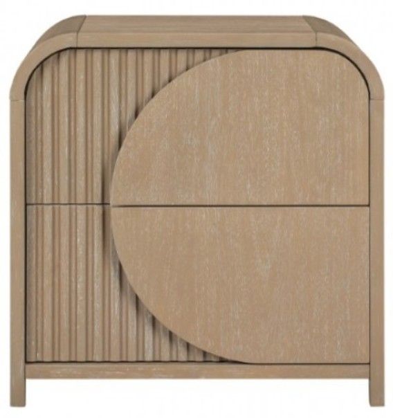 Furniture of America® Tangentry Natural Two-Drawer Nightstand-3