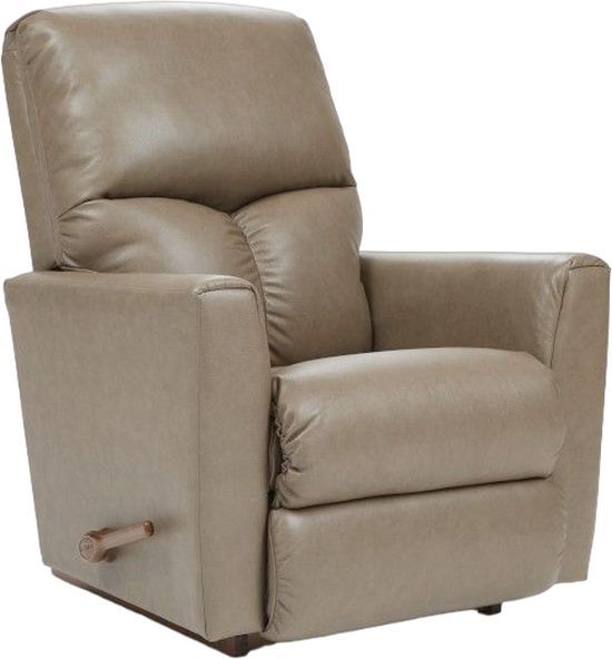 La-Z-Boy® Hawthorn Mushroom Leather Rocking Recliner-0