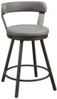 Homelegance® Appert Gray Swivel Counter Height Chair-0