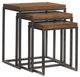 Tommy Bahama® Furniture Ocean Club Ocean Reef Dark Mocha Nesting Table with Black Base-0