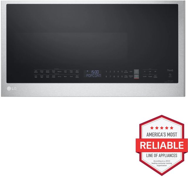 LG 1.7 Cu. Ft. PrintProof® Stainless Steel Over The Range Microwave-1
