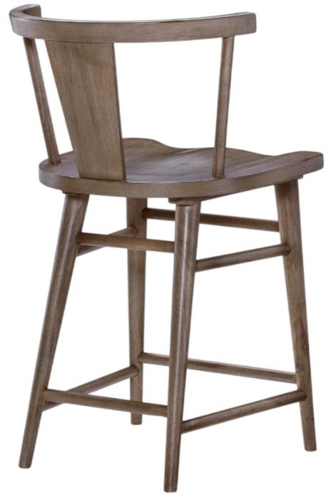 Legacy Classic Xxx's and Ooo's Cocoa Counter Height Splat Back Chair-1