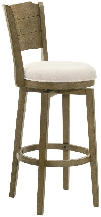 Armen Living Winsley 3-Piece Putty Brown/White Barstool Set-3