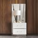 New Classic® Home Furnishings Europa 2-Piece Gleaming White Nightstand-3