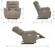 La-Z-Boy® Joshua Mocha Power Rocking Recliner with Headrest and Lumbar-2