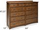 Intercon Oak Park Mission Dresser-2