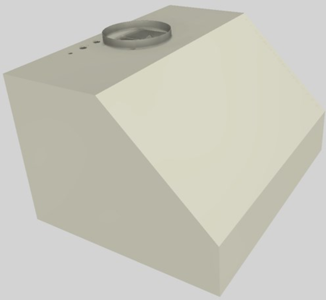 Vent-A-Hood® 30" Biscuit Wall Mounted Range Hood-3