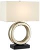 Currey & Company Kirkos Ivory/Silver Leaf Table Lamp-0