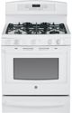 GE Profile™ 30" Free Standing Dual Fuel Range-White-0