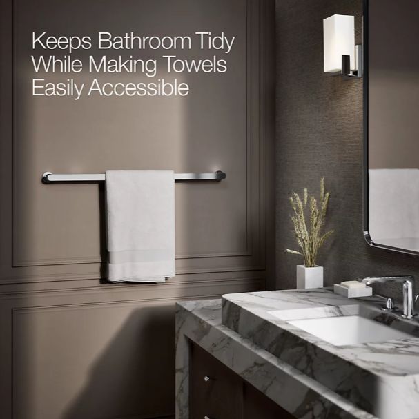 KOHLER® Avid® Polished Chrome 30" Towel Bar-3