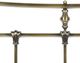 Leggett & Platt® Leighton Glazed Brass Queen Headboard-2