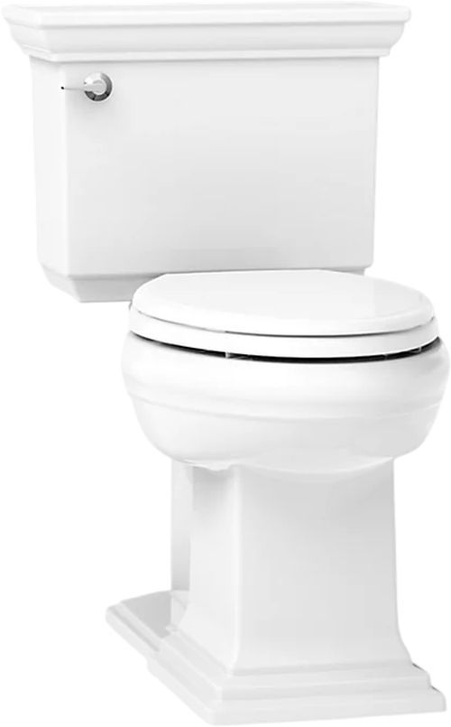 KOHLER® Memoirs® Stately White 2-Piece Elongated with Concealed Trapway, 1.28 Gpf-0