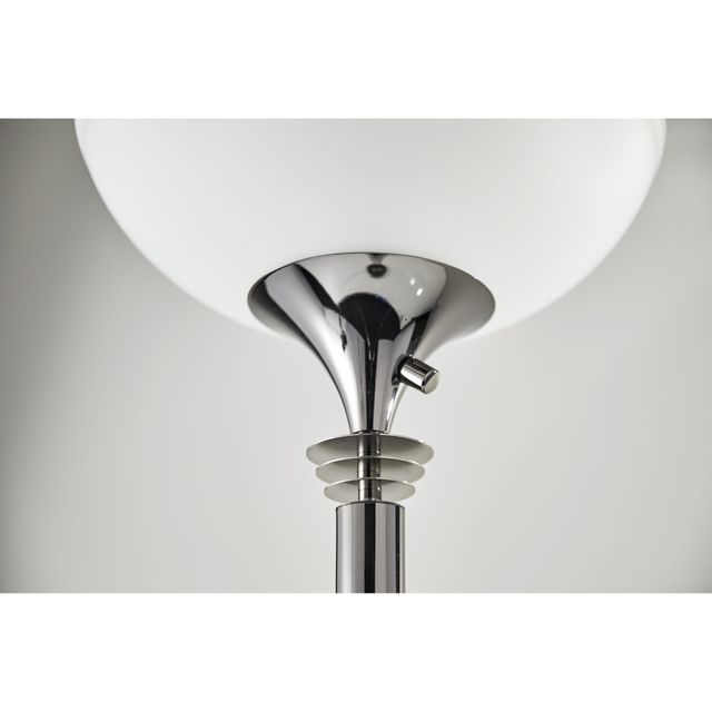 Adesso® Metropolis Black Nickel 300W Torchiere-1