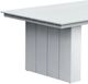 Intercon Nash Buff Aluminum Trestle Outdoor Dining Table-1